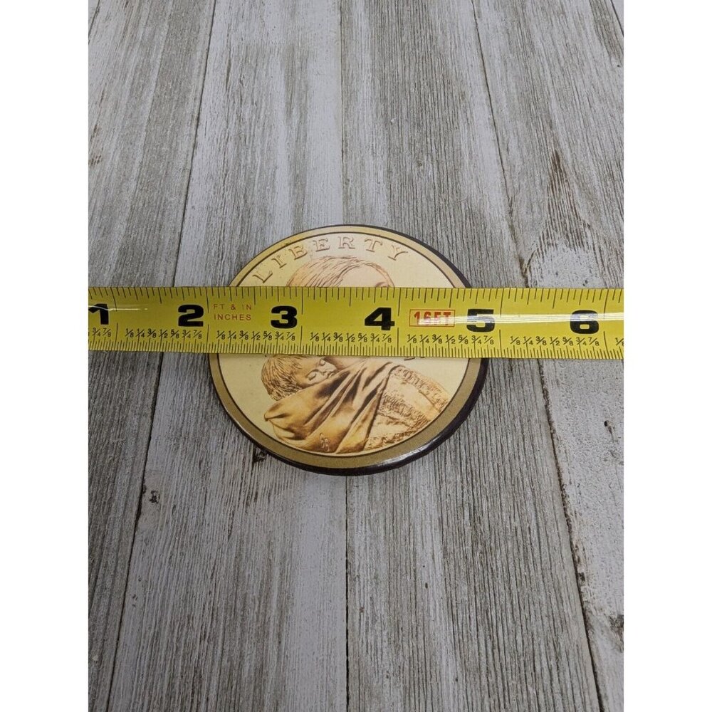 Sacagawea Native American 3" Pin Pinback Button In God We Trust 2000 Liberty - Picture 3 of 3